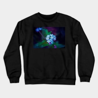 Forget Me Not Flowers Crewneck Sweatshirt